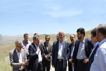 بازدید مدیرکل راه و ابنیه فنی سازمان راهداری از پروژههای راهسازی استان اردبیل بازديد