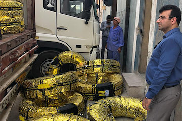 واگذاری ۴۵۰حلقه لاستیک حوالهای به ناوگان سنگین جادهای گلستان لاستیک