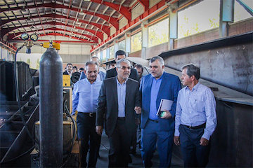 بازدید استاندار فارس از کارگاه تولید عرشههای فلزی پلهای بزرگ محور دارالمیزان بازدید