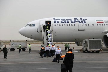 آغاز عملیات حج تمتع در فرودگاه بندرعباس حجاج بندرعباس