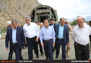 بازدید وزیر راه و شهرسازی از پروژه‌های راه‌سازی استان آذربایجان شرقی