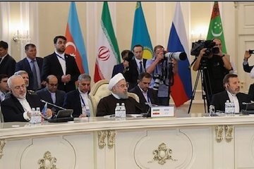 امضای۷ سند همکاری میان سران ۵ کشور ساحلی دریای خزر/ برداشتن گامهای جدیدی در روابط کشورهای ساحلی دریای خزر/ ایران در حوزه ترانزیت از نقش مهمی برخوردار است نشست