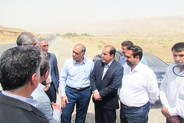 پیگیری تامین اعتبار پروژه راهسازی قاضی خان-  بدره بازدید