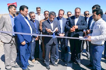 افتتاح پروژه احداث وآسفالت راه روستایی در شهرستان نهبندان افتتاح