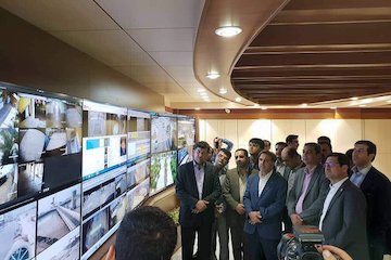 بازدید از سیستم مانیتورینگ حراست مجتمع بندری امام خمینی (ره) بازدید