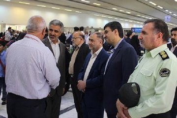 ابراز رضايت اسفندياری از عمليات حج فرودگاه کرمان بازدید اسفندیاری