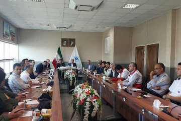 برگزاری نخستين جلسه مانور کامل سال ۹۷ در فرودگاه تبريز جلسه