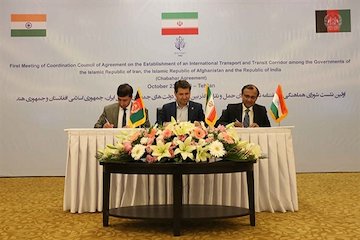 سند اجرایی موافقتنامه سه جانبه چابهار بین ایران ، هند و افغانستان امضا شد امضای سند چابهار