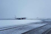 فرودگاه تبریز برف