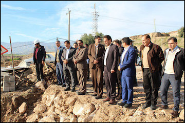 پیشرفت ۲۵ درصدی پروژه چهارخطه ورودی شهر دره شهر بازدید