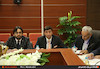  نشست سه جانبه وزیر راه و شهرسازی با معاونان وزیر حمل و نقل هند و افغانستان در حاشیه همایش بین المللی توسعه بندر چابهار