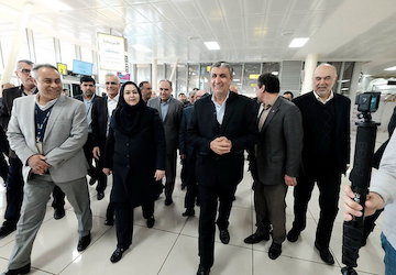 بازدید وزیر از فرودگاه