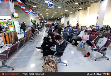 مسافران نوروزی در فرودگاه مهرآباد