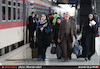 مسافران نوروزی در ایستگاه قطار تهران