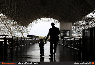 مسافران نوروزی در ایستگاه قطار تهران