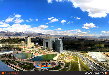افزایش ترانزیت در حمل و نقل زمینی/ رشد مسافرتهای ریلی، هوایی و دریایی تصویر روز: نمایی زیبا از ساختمان وزارت راه و شهرسازی در روز طبیعت