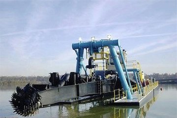 افزایش اقدامات برای لایروبی گرگانرود با افزودن یک دستگاه بیل باریج دوزیست لایروب