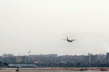 فرودگاه مهرآباد هواپیما نشست