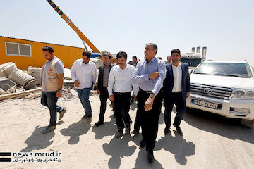 بازدید وزیر راه و شهرسازی از روند اجرایی پروژه قطعه یک آزادراه تهران-شمال