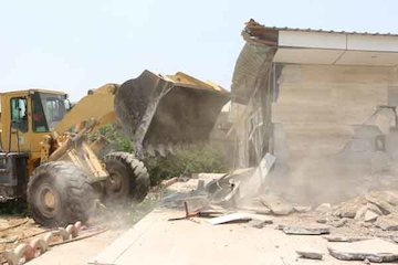 رفع تصرف ۱۰۰ هزار مترمربع از اراضی دولتی در هرمزگان رفع تصرف