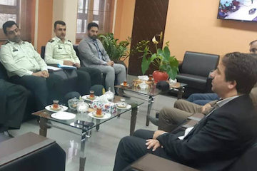 جلسه مشترک مدیرکل راه و شهرسازی گیلان با فرمانده نیروی انتظامی استان مدیرگیلان