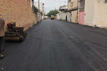 محلات هدف حاشیه نشینی ساری و قائمشهر روکش آسفالت میشود آسفالت محله