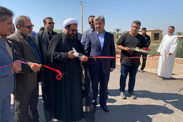 افتتاح ۳ پروژه و آغاز عملیات یک راه روستایی در شادگان خوزستان  افتتاح در شادگان
