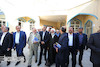 حضور وزیر راه و شهرسازی بر سر مزار شهدای گمنام شهر جدید بهارستان و افتتاح مسجد این شهر