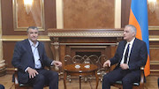 دیدار وزیر راه و شهرسازی ایران با وزیر مدیریت منطقه‌ای و زیرساخت و معاون نخست وزیر ارمنستان