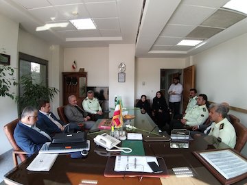 بازدید رئیس مرکز حراست از یگان انتظامی وزارت راه و شهرسازی رئیس مرکز حراست وزارت راه و شهرسازی