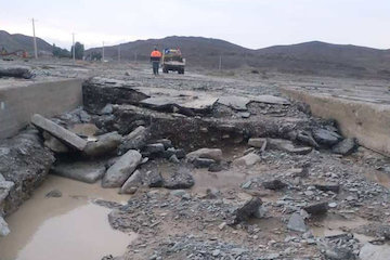 خسارت ۱۵۰ میلیارد تومانی سیل به محورهای سیستان و بلوچستان تخريب سيل