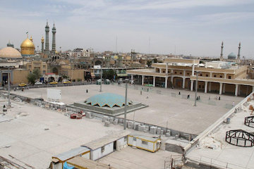 پیشرفت ۸۳ درصدی مرحله دوم توسعه ضلع شرقی حرم حضرت معصومه(س) کتابخانه ساخته شده در طرح توسعه ضلع شرقی حرم حضرت معصومه(س)