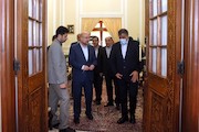 دیدار وزسر راه و شهرسازی با رییس جدید مجلس شورای اسلامی