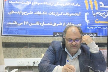 حضور مدیرکل راه و شهرسازی استان همدان در مرکز سامد و پاسخگویی مستقیم به مردم مهندس حسینی در مرکز سامد