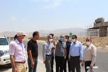 پیشرفت ۳۰ درصدی عملیات اجرایی تقاطع غیر همسطح صالح آباد در محور ایلام - مهران  تقاطع صالح آباد ایلام.JPG