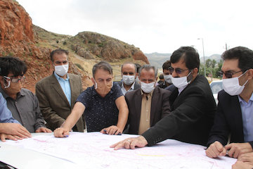 بازدید میدانی استاندار اردبیل از مسیر احداث چهارخطه نیر -  سراب اردبیل 23