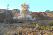 انفجار ترانشه جیرفت -بم در جنوب کرمان