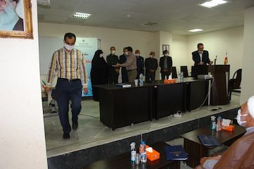 برگزاری مراسم تقدیر از فعالان نماز ، عفاف و حجاب و جانبازان هشت سال دفاع مقدس در راه و شهرسازی خراسان شمالی  تجلیل 1