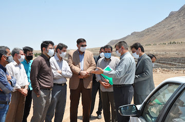 جلسه وبازدید مهندس بهرامی از کنارگذر شرق اصفهان 