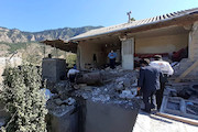  تخریب واحدهای مسکونی روستایی بر اثر زلزله رامیان