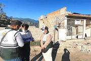 تخریب واحدهای مسکونی روستایی بر اثر زلزله رامیان