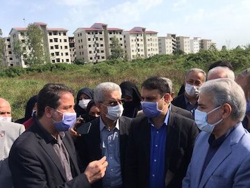 تکمیل زیرساختهای ۱۵۰۰ واحد مسکونی فاز دوم مسکن مهر شهر رشت بازدید از فاز 2 مسکن مهررشت