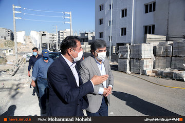 بازدید قائم مقام وزیر راه وشهرسازی از پروژه های مسکن مهر پردیس