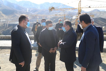 بازدید استاندار البرز و معاون وزیر راه و شهرسازی از کنارگذر شمالی شهر کرج اتوبان کرج