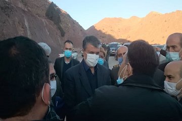 بازدید وزیر از محور سمنان – فیروزکوه، سمنان – سرخه / آغاز نصب نیوجرسی محور سمنان - فیروزکوه با اعتبار ۶۵ میلیارد ریال بازدید