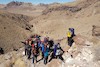 صعود کارکنان اداره کل راهداری و حمل و نقل جاده ای استان سیستان و بلوچستان به قله 4050 متری تفتان