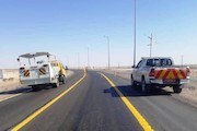 خط کشی افزون برهزار کیلومتر از محورهای مواصلاتی سیستان و بلوچستان 