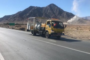 خط کشی افزون برهزار کیلومتر از محورهای مواصلاتی سیستان و بلوچستان 