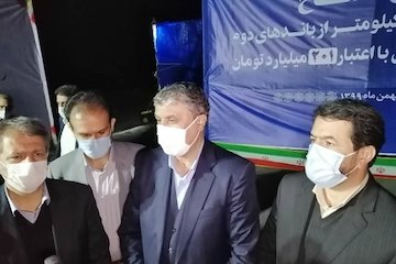 آغاز عملیات اجرایی باند دوم راه ترانزیتی سربیشه به ماهیرود با حضور وزیر راه و شهرسازی وزیر 2