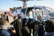 مراسم رونمایی از ۶ فروند موتور اورهال شده هلیکوپتر آلوئیت با حضور وزیر راه و شهرسازی